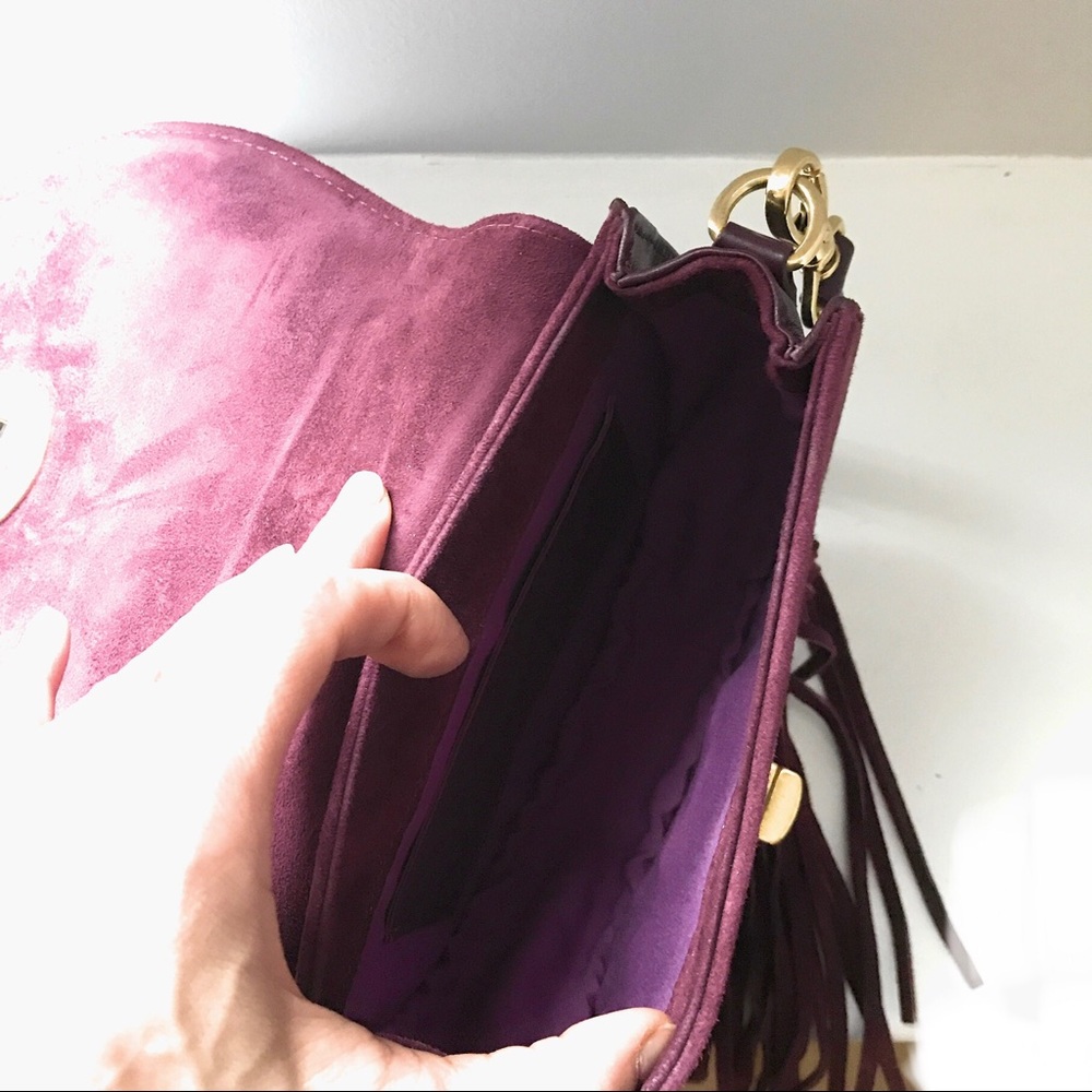 100% Suede Fringe Bag - NWOT - Picture 7 of 8